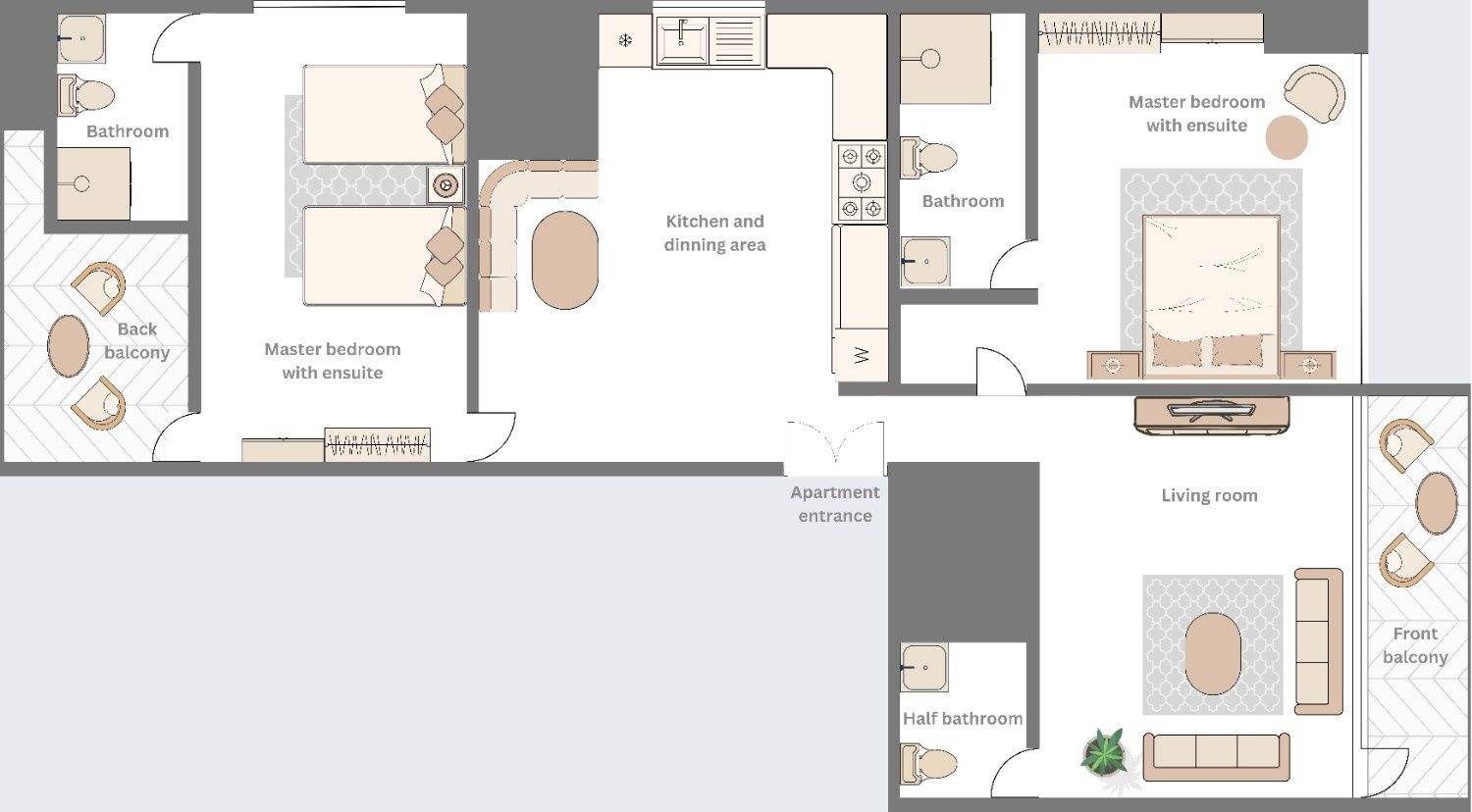 Floor plan of Bird's Nest